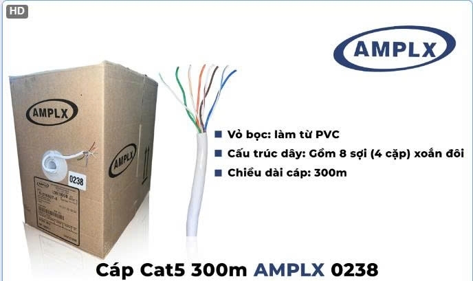 Cáp mạng Cat5 AMPLX 0238 300m