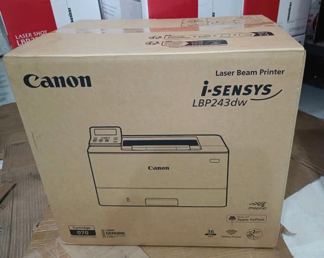 Máy In Canon LBP243dw (In Đen Trắng A4, In 2 Mặt, Kết Nối USB, LAN, Wifi)