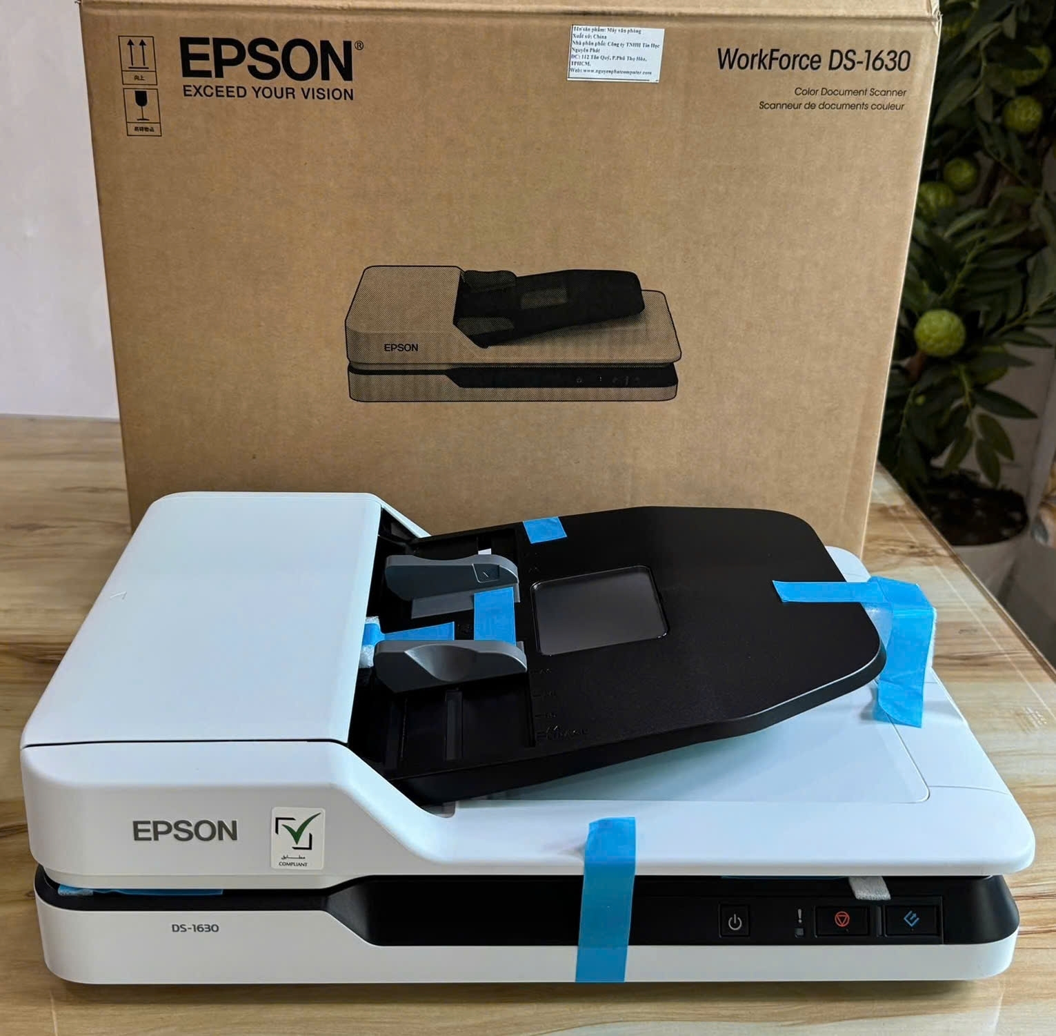 Máy Scan Epson DS-1630 (A4/A5/ Đảo mặt/ ADF/ USB)